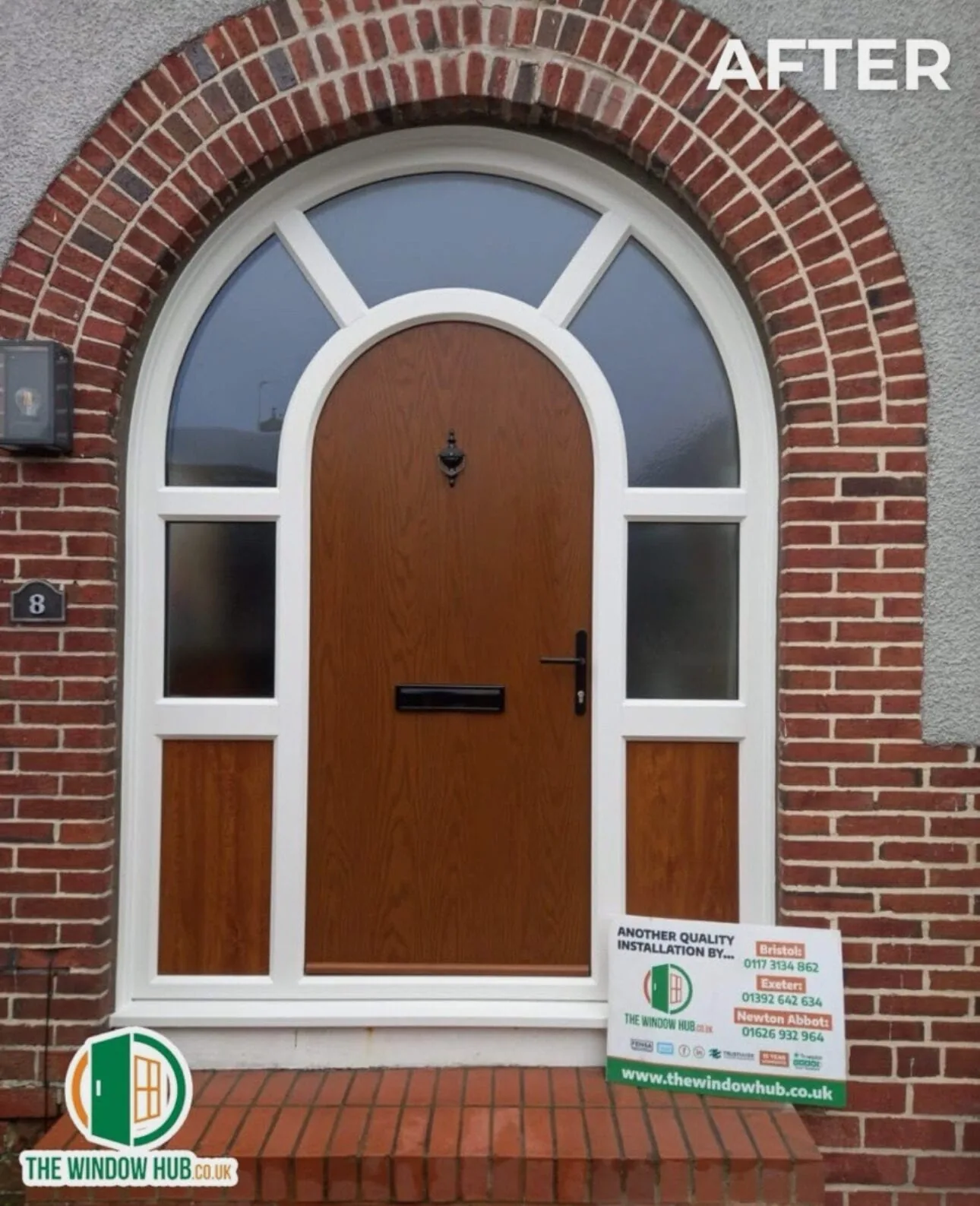 Composite Front Door, installed by The Window Hub